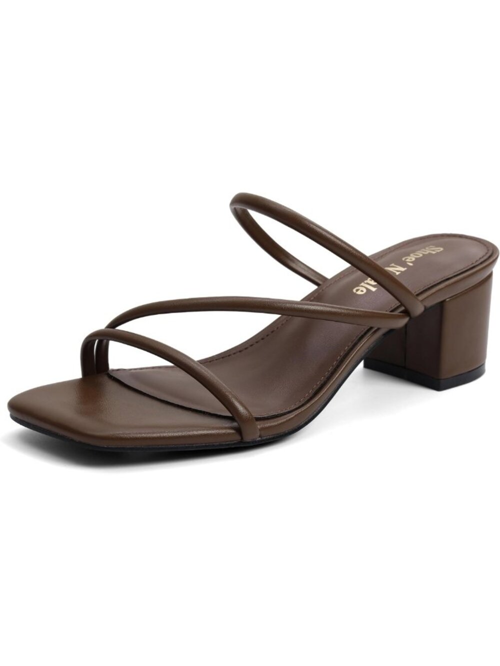 Chic Strappy Heels for Women | Chunky Block Heel Mules | Stylish Footwear